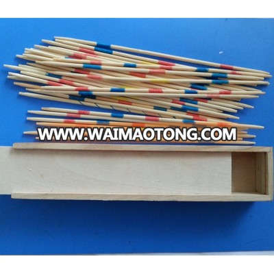 Wholesale kids colorful wooden AND bamboo mikado game