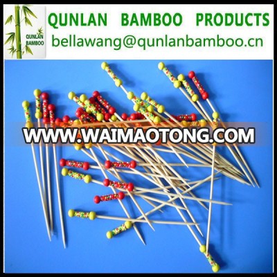 Mini Fruit/Salad Pick Skewer Sticks Eco-friendly Bamboo Material