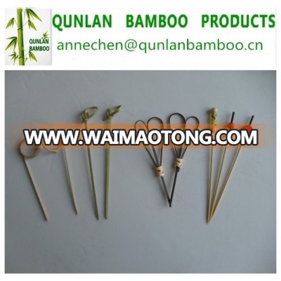 Factory direct sale bamboo skewer with twisted